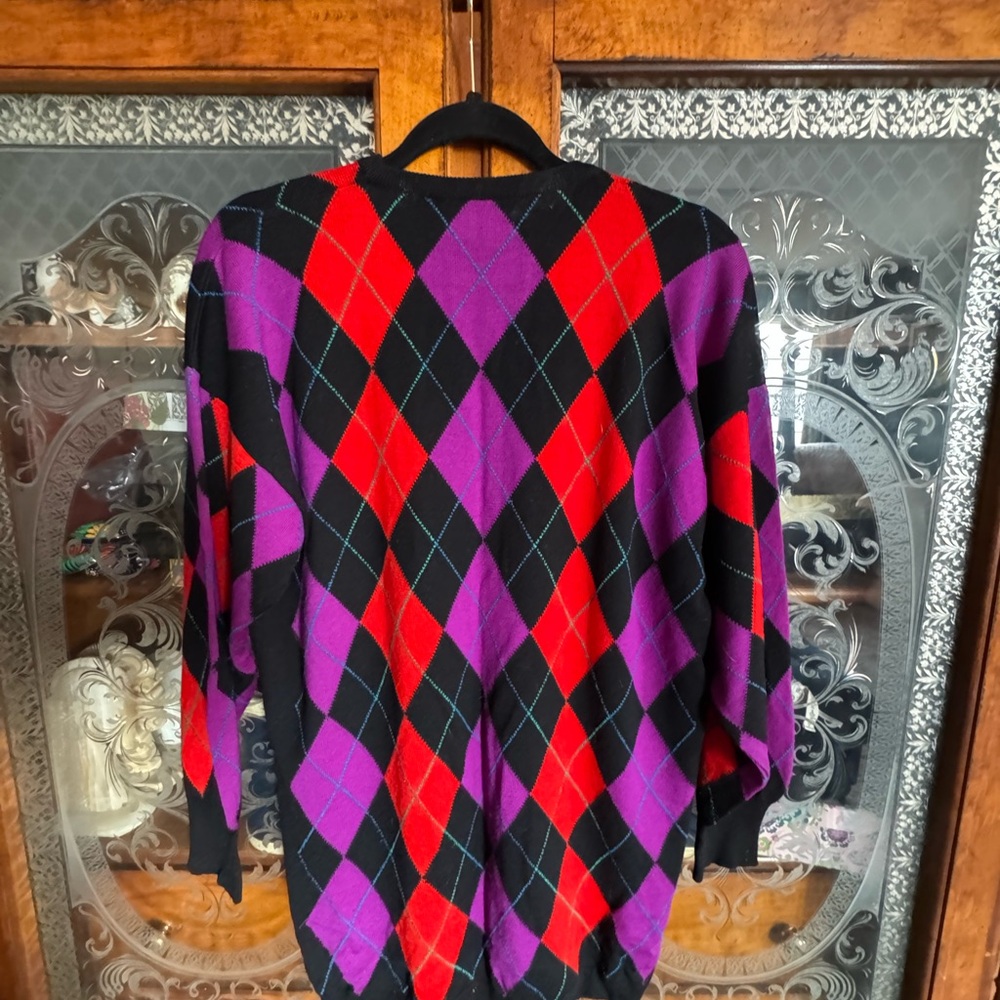 ESCADA Vintage Harlequin Sweater - Picture 2 of 6